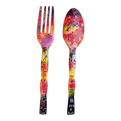 Sculpture murale Collection Dreamers - " Couverts XXL "