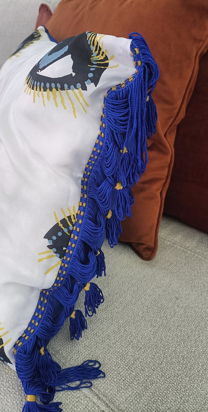 Coussin Œil Bleu & Bleu Klein