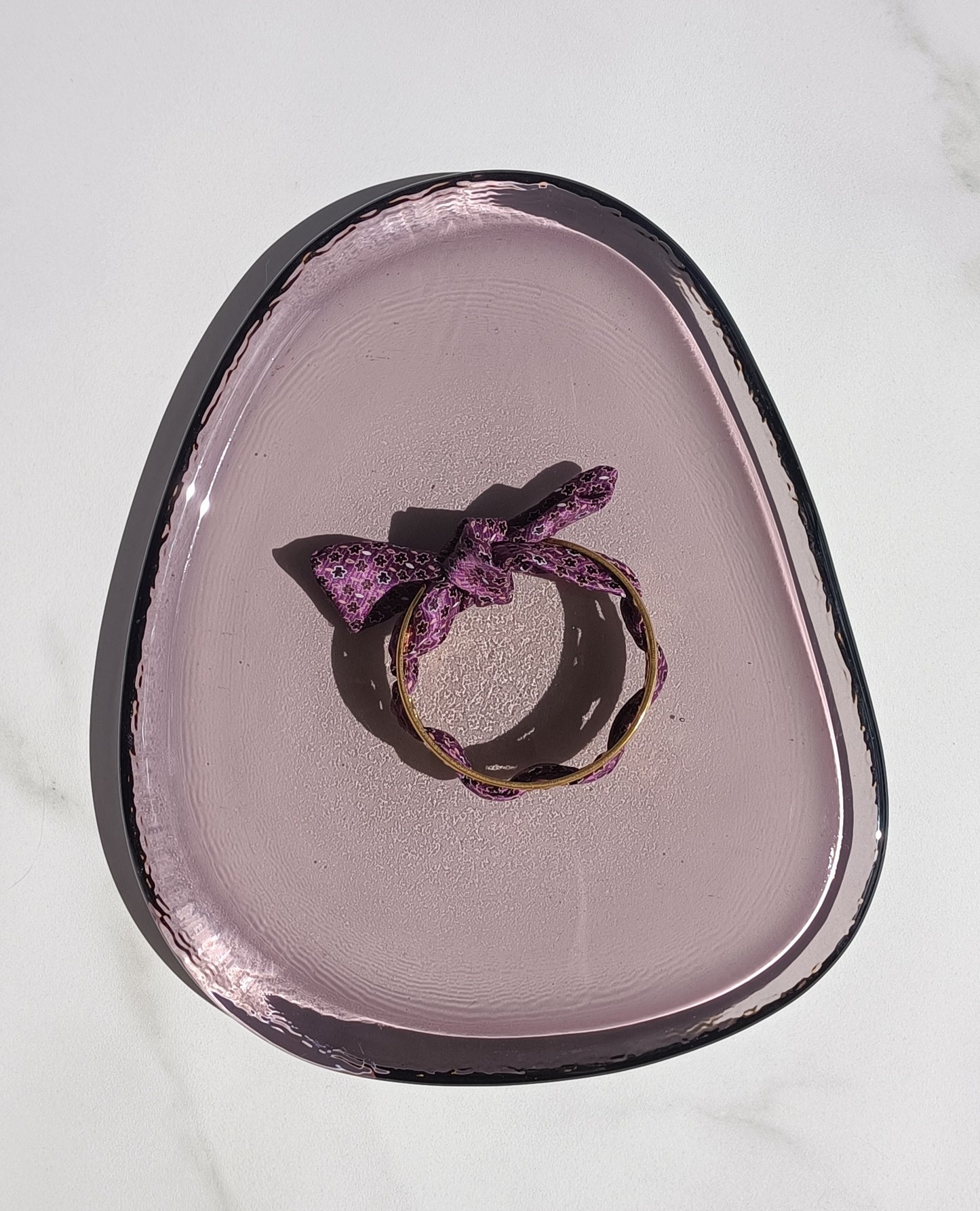 Bracelet plaqué or & son ruban soie "Dolce Vita"