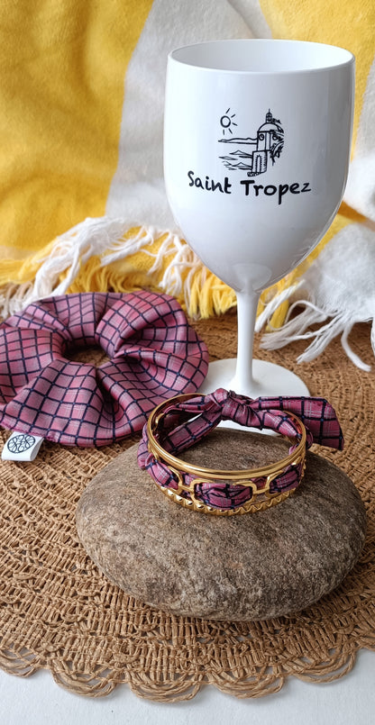 Chouchou 100% soie "Dolce Vita"