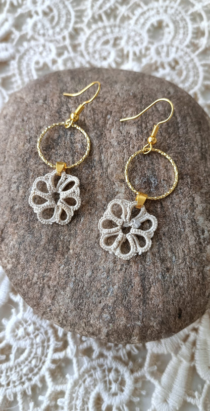 Boucles d'oreilles bohème dentelle