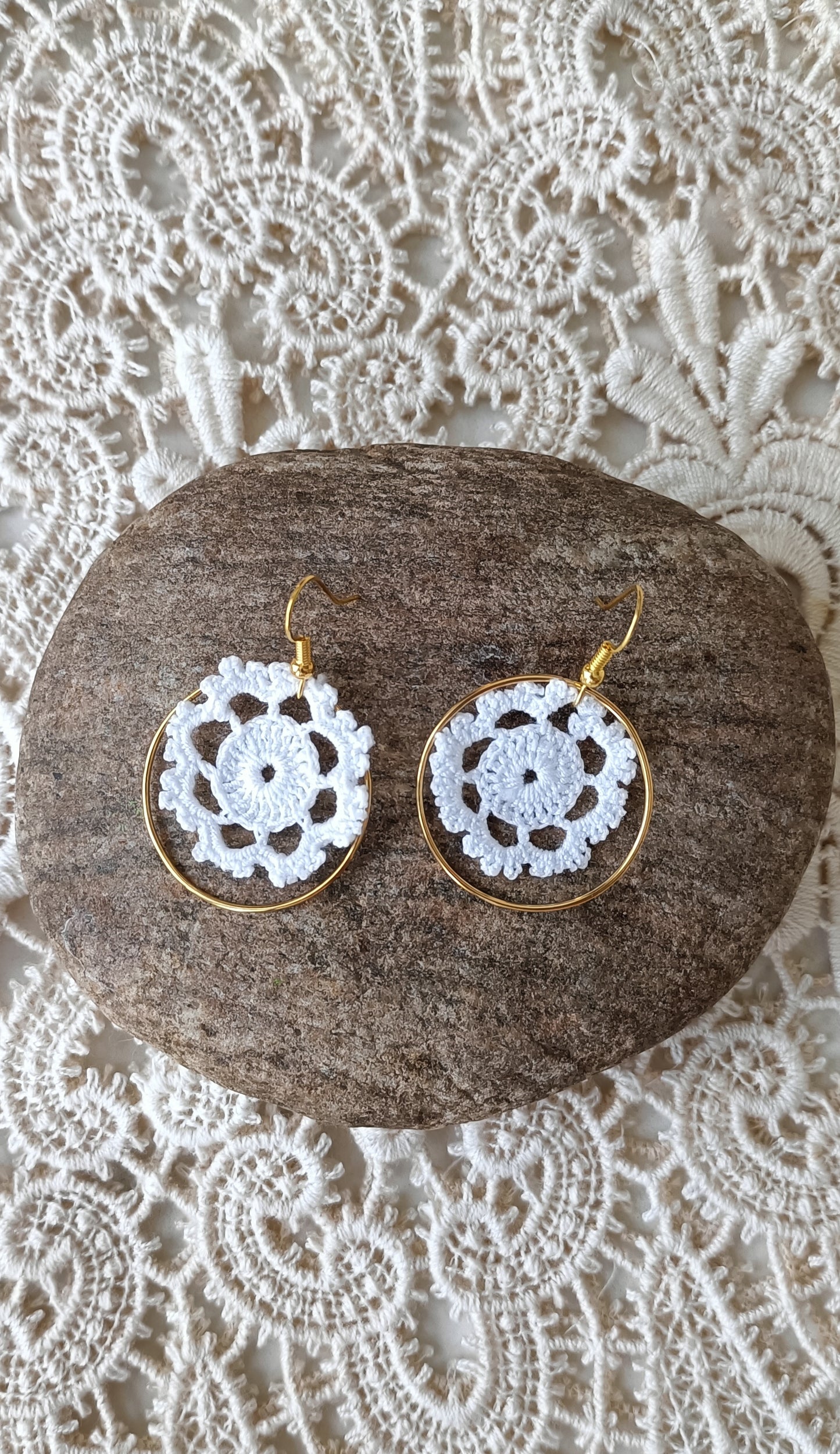Boucles d'oreilles bohème dentelle