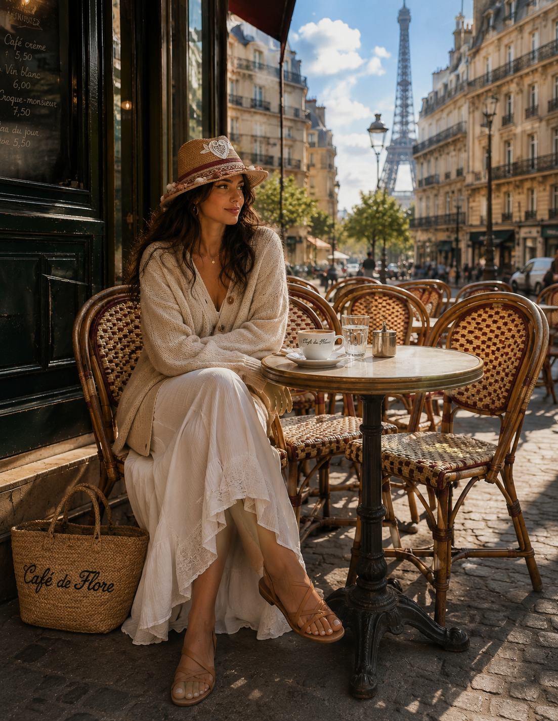 Chapeau panama bohème