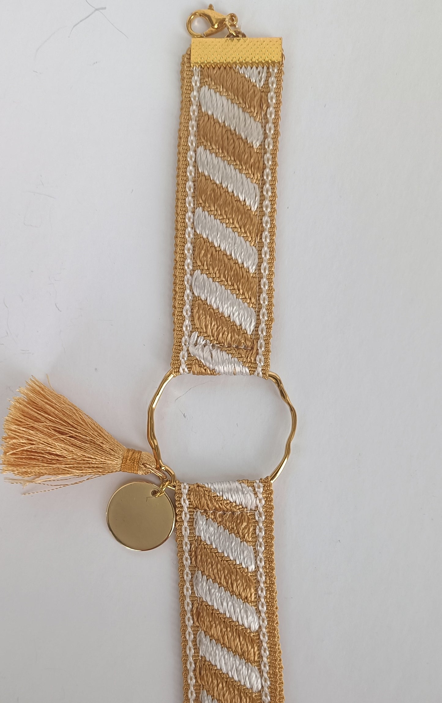 Bracelet Vintage Tempora - Beige/jaune doré