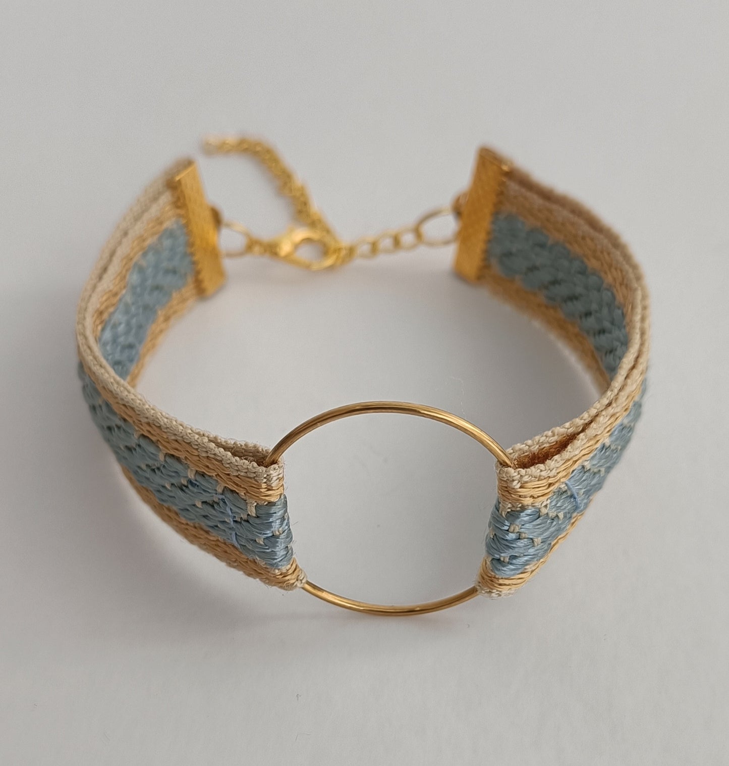 Bracelet Vintage Tempora - Bleu et Or